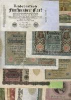 D.Reich 96db bankjegy, főleg infla, közte szükségpénzek T:II,III,IV