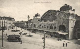 Basel railway station, tram