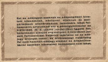 1946. 10.000AP-10.000.000AP (10x) 6klf névértékkel T:III