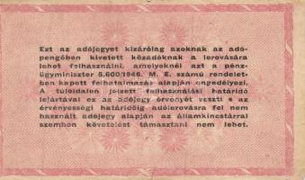 1946. 10.000AP-10.000.000AP (10x) 6klf névértékkel T:III