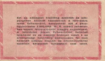 1946. 10.000AP-10.000.000AP (10x) 6klf névértékkel T:III