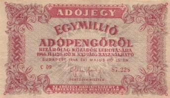 1946. 10.000AP-10.000.000AP (10x) 6klf névértékkel T:III