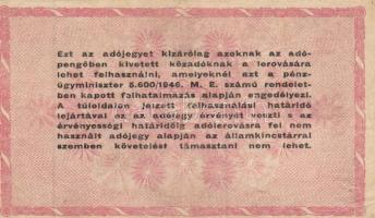 1946. 10.000AP-10.000.000AP (10x) 6klf névértékkel T:III