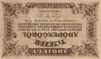 1946. 10.000AP-10.000.000AP (10x) 6klf névértékkel T:III