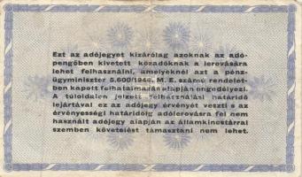 1946. 10.000AP-10.000.000AP (10x) 6klf névértékkel T:III
