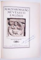 Divald Kornél: Magyarország művészeti emlékei. Budapest 1927. Királyi Egyetemi Nyomda. Szép állapotb...