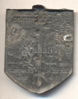 Osztrák-Magyar Monarchia 1915-1916. "Magyar Királyi 20. Honvéd Gyaloghadosztály" cink lövé...