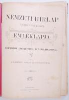 1895 A Nemzeti Hírlap emléklapja a lap tízéves fennállásának alkalmából. Az előfizetők arcképeivel é...