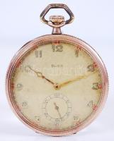 cca 1900 14K arany Doxa zsebóra duplasoros számlappal, másodpercmutatóval, kiválóan működik /  14ct gold Doxa pocket watch with double line dial, works well