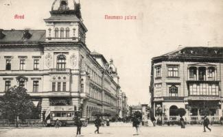 Arad Palace Neumann, the First Hungarian Genearal Insurance, autobus, restaurant