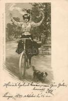 1899 Cyclist lady s: F. Kruis