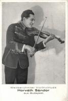 Horváth Sándor, hegedű virtuóz, saját kezű aláírásával / violinist, signed (EB)