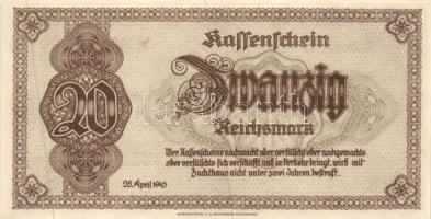 Német Birodalom 1910-1945. 9db vegyes bankjegy tétel 8klf darabbal! T:vegyes
German Empire 1910-1945...