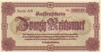 Német Birodalom 1910-1945. 9db vegyes bankjegy tétel 8klf darabbal! T:vegyes
German Empire 1910-1945...