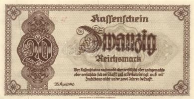 Német Birodalom 1910-1945. 9db vegyes bankjegy tétel 8klf darabbal! T:vegyes
German Empire 1910-1945...