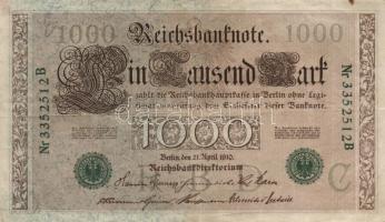 Német Birodalom 1910-1945. 9db vegyes bankjegy tétel 8klf darabbal! T:vegyes
German Empire 1910-1945...