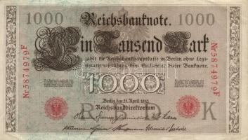 Német Birodalom 1910-1945. 9db vegyes bankjegy tétel 8klf darabbal! T:vegyes
German Empire 1910-1945...
