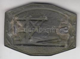 Osztrák-Magyar Monarchia "K.u.K. PIONIERE" hídépítés, cink sapkajelvény (30x41mm) készítő:...