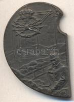 Osztrák-Magyar Monarchia 1915. Távírász tömör cink sapkajelvény (35x23mm) készítő: BSW.; tű nélkül T:2 Austro-Hungarian Monarchy 1915. Telegraphist solid zinc cap badge (35x23mm) maker: BSW; without pin C:XF