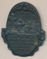 Osztrák-Magyar Monarchia 1914-1917. "75. Gyalogezred" VIII. Frigyes dán király, cink sapkajelvény (35x28mm) tű nélkül T:2 Austro-Hungarian Monarchy 1914-1917. "INF. REG. 75. KOTE 363..." Friedrich VIII king of Denmark, zinc cap badge (35x28mm) without pin C:XF