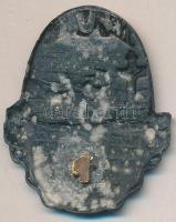 Osztrák-Magyar Monarchia 1914-1917. "75. Gyalogezred" VIII. Frigyes dán király, cink sapka...