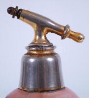 cca 1900 Parfűmösüveg. Kézzel festett, szignált / Perfume bottle 15 cm