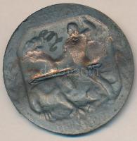 Osztrák-Magyar Monarchia 1914-1917. "K.u.K. 62. Gyalogezred" cink sapkajelvény (39x39mm) t...