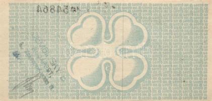 1950. "65. Osztálysorsjegy" 1., 2., 3. és 4. osztály (4x) T:II,II-