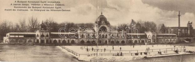 Budapest XIV. Műjégpálya panoramacard (b)