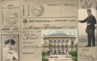 Vienna, romantic postal order (Rb)