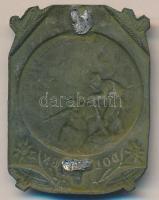 Osztrák-Magyar Monarchia 1914-1916. "DOLOMITEN" cink sapkajelvény (39x29mm) készítő: Brüde...