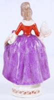 Kézzel festett, jelzett Sitzendorf figura, hibátlan / 
Hand painted Sitzendorf figure, 15cm