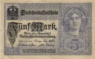Német Birodalom / Weimari Köztársaság 7db klf bankjegy T:III
German Empire / Weimar Republic 7 diffe...