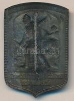 Osztrák-Magyar Monarchia 1914-1916. K.u.K. Kézigránátvető cink sapkajelvény (40x27mm) szignó: BaM(?)...