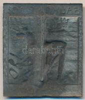 Osztrák-Magyar Monarchia 1914-1917. "BAUKOMP 1/38 - 1914-1917" cink sapkajelvény (36x31mm)...