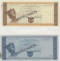 Franciaország DN. 4db klf "SPECIMEN" bankjegy T:I,I- France ND. 4 different SPECIMEN banknotes C:UNC,AU