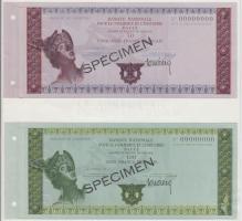 Franciaország DN. 4db klf "SPECIMEN" bankjegy T:I,I-
France ND. 4 different SPECIMEN bankn...