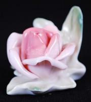Jelzett Ens porcelán rózsa (apró sérüléssel) / 
Ens porcelain rose (minor fault), 3,5x4,5x4cm