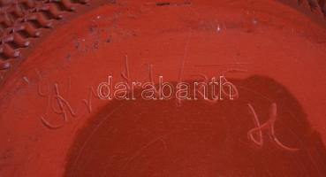 Jelzett kerámia korsó / 
Ceramic jug, 26cm