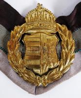 cca 1900 Ünnepségen viselt díszszalag fém címerrel