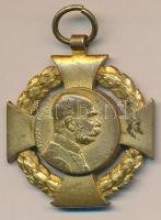 1908. "Katonai Jubileumi Kereszt" mellszalag nélkül T:2- 1908. Diamond Jubilee Cross for the Armed Forces without ribbon C:VF