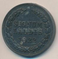 1922. Magyar Koronás Bronzérem mellszalag nélkül T:2- fülhiány, koronahiány 1922. Signum Laudis Merit Medal without ribbon C:VF without ear and crown