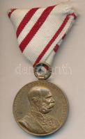 1898. "Jubileumi Emlékérem Fegyveres Erő Számára / Signum memoriae (AVSTR)" Br érem mellszalag nélkül T:2- Hungary 1898. Commemorative Jubilee Medal for the Armed Forces without ribbon C:VF