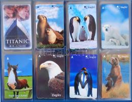 124 darabos, mind különféle szép Ciprus és Szingapúr telefonkártya gyűjtemény igényes Lindner telefo...