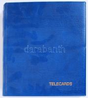 317 darabos, mind különféle szép magyar telefonkártya gyűjtemény gyűrűs berakóban / Hungarian phone ...