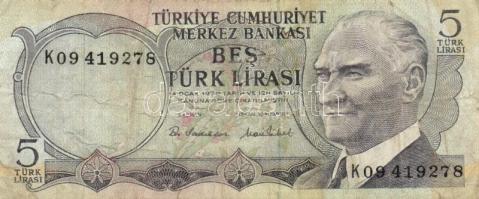 Törökország 1968. 5L + 1970. 5L, 10L, 20L T:3
Turkey 1968. 5 Lira + 1970. 5 Lira, 10 Lira, 20 Lira C...