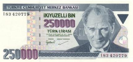 Törökország 1970. 250.000L T:I- Turkey 1970. 250.000 Lira C:AU