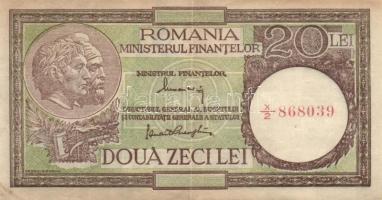 Románia 1948. 20L T:III Romania 1948. 20 Lei C:F