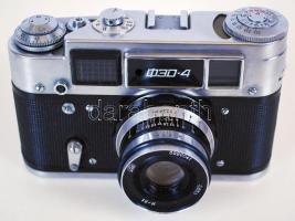 Fed 4 fényképezőgép Industar-61 L/D f2,8/53 objektívvel, eredeti tokjában / 
Photo camera in origina...