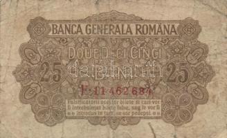 Románia / Német megszállás 1917. 25B (2x) egyik felülbélyegzéssel + 50B (2x) egyik felülbélyegzéssel...